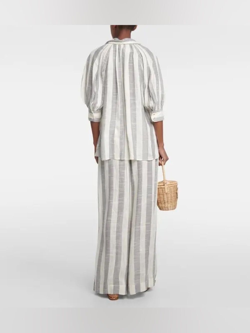 NEW ZIMMERMANN
Matchmaker Swing Stripe Tie Neck Button-Up Shirt - Picture 9 of 17